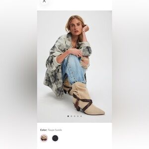 Free people Bronte belt wrap boot, size 9